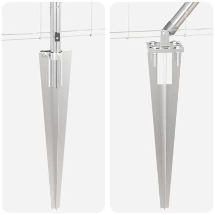 Ограда за пасища Сребрист 25 x 1.2 м Поцинкована стомана