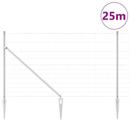 Стълб за ограда. Галванизирана 25 x 1,4 м Стомана