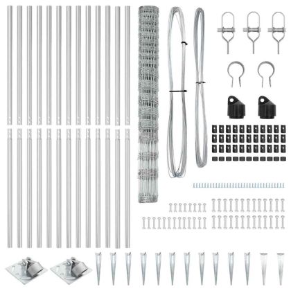 Ограда за пасища Сребрист 25 x 1.5 m Поцинкована стомана