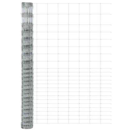 Ограда за пасища Сребрист 25 x 1.6 м Поцинкована стомана