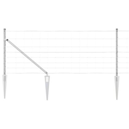 Ограда за пасища Сребрист 50 x 0.8 m Поцинкована стомана