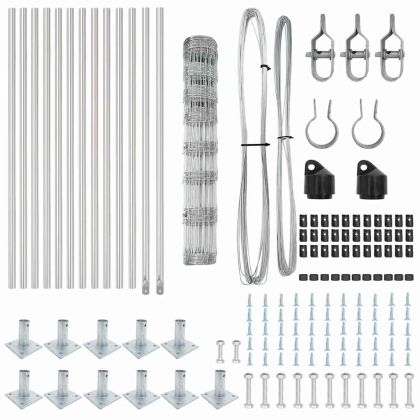 Ограда за пасища Сребрист 25 x 1 m Поцинкована стомана