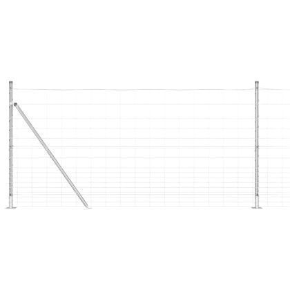 Ограда за пасища Сребрист 25 x 1.2 м Поцинкована стомана