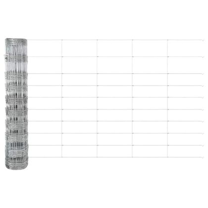 Ограда за пасища Сребрист 50 x 1 m Поцинкована стомана