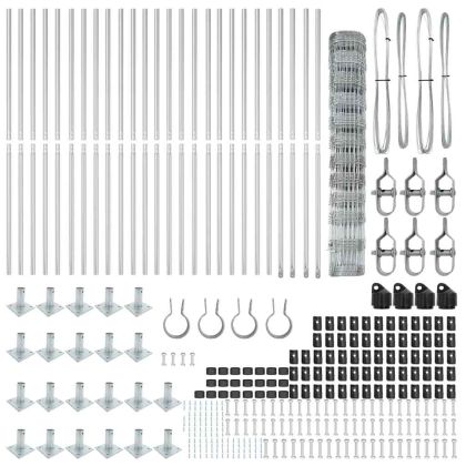 Ограда за пасища Сребрист 50 x 1.2 m Поцинкована стомана