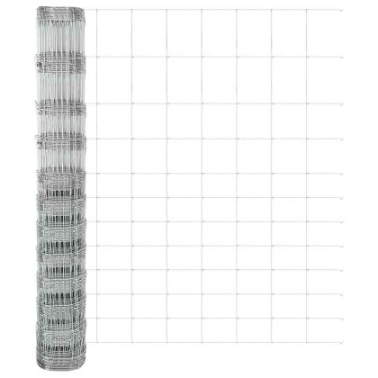 Ограда за пасища Сребрист 50 x 1.4 м Поцинкована стомана