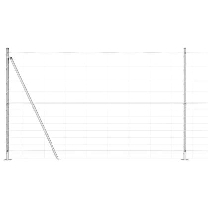 Ограда за пасища Сребрист 50 x 1.5 m Поцинкована стомана