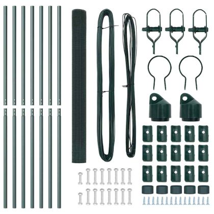 Стълб за ограда. Зелен 10 x 1,6 м (мрежа 12 x 12 мм)