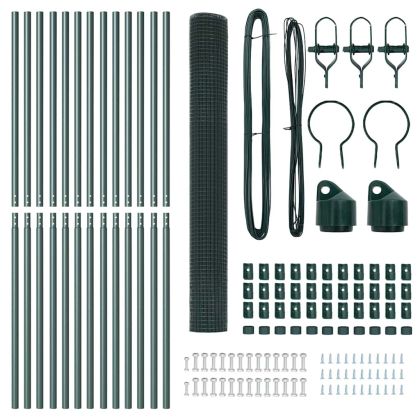 Стълб за ограда. Зелен 25 x 1,6 м (25 x 25 мм мрежа)