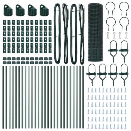 Оградa с колчета Зелен 0.5 x 50 м Стомана