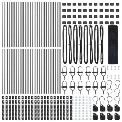 Оградa с колчета Сив 0.4 x 100 м Стомана