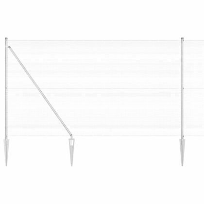 Оградa с колчета Сребрист 1.6 x 10 m Стомана