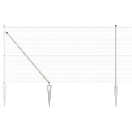 Оградa с колчета Сребрист 1.4 x 50 m Стомана