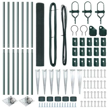 Оградa с колчета Зелен 1.2 x 10 m Стомана