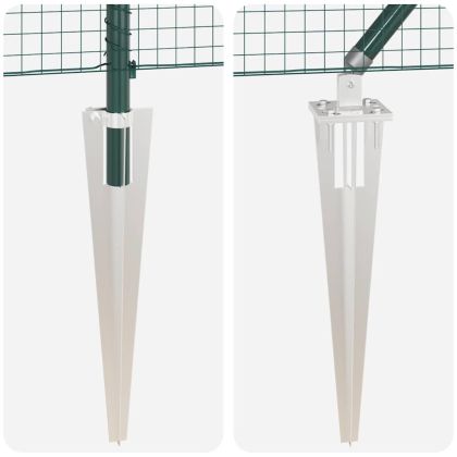 Оградa с колчета Зелен 1 x 50 m Стомана