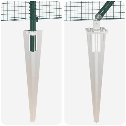 Оградa с колчета Зелен 1.5 x 50 m Стомана