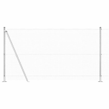 Оградa с колчета Сребрист 1.2 x 50 m Стомана