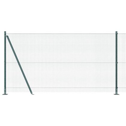 Оградa с колчета Зелен 1.2 x 10 m Стомана