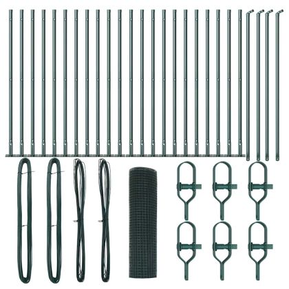 Оградa с колчета Зелен 0.8 x 50 м Стомана