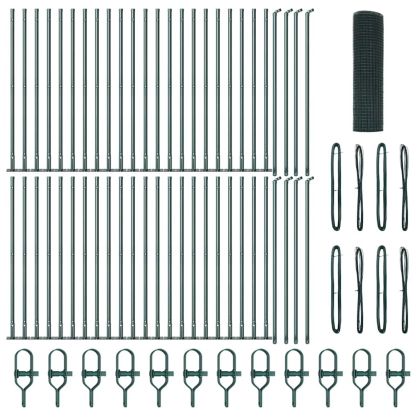 Оградa с колчета Зелен 0.5 x 100 м Стомана
