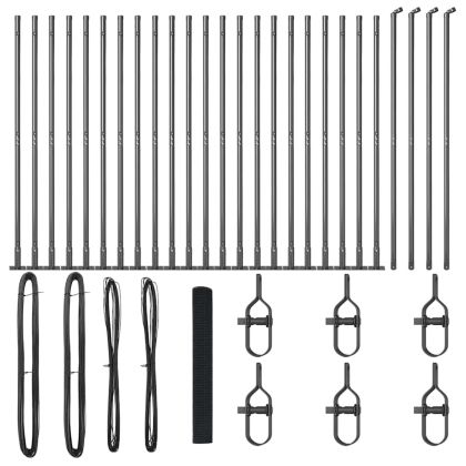 Оградa с колчета Сив 1.2 x 50 m Стомана
