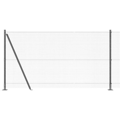 Оградa с колчета Сив 1.2 x 50 m Стомана