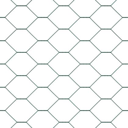 Оградa с колчета Зелен 1.2 x 10 m Покрит със PVC стомана