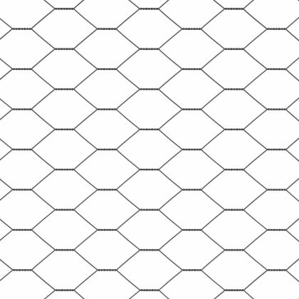 Оградa с колчета Сив 0.5 x 25 м Покрит със PVC стомана