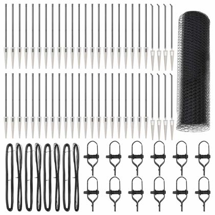 Оградa с колчета Сив 0.4 x 100 м Покрит със PVC стомана