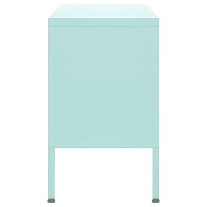 ТВ шкаф, мента, 105x35x50 см, стомана