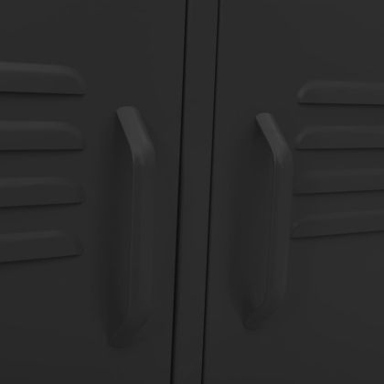 ТВ шкаф, черен, 105x35x50 см, стомана