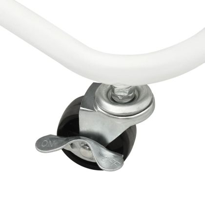 Кухненска количка на 3 нива, бяла, 42x35x85 см, желязо и ABS