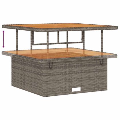 Градински Софа Комплект с възглавница със съхранение 11 pcs Сив