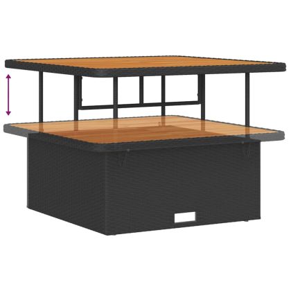 Градински Софа Комплект с възглавница 13 pcs Черен и кремав