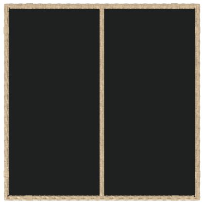 Комплект за хранене в градината 3 pcs Бежово полиратан