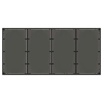 Комплект за хранене в градината 7 pcs Черно полиратан