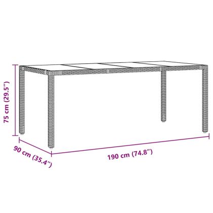 Комплект за хранене в градината 7 pcs Сив полиратан