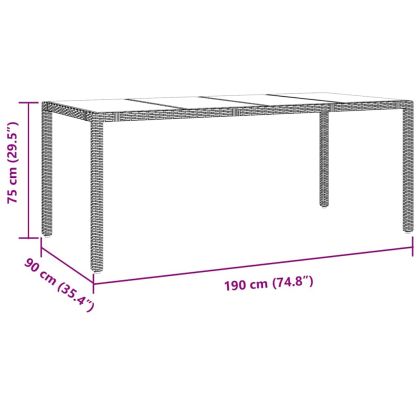 Комплект за хранене в градината 9 pcs Бежово полиратан
