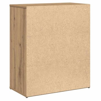 Служебен шкаф 2 pcs Дъб 60 x 31 x 70 см Инженерно дърво