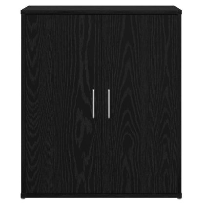 Служебен шкаф 2 pcs Черния дъб 60 x 31 x 70 см Инженерно дърво