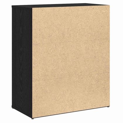 Служебен шкаф 2 pcs Черния дъб 60 x 31 x 70 см Инженерно дърво