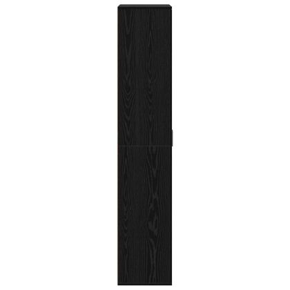 Висока масичка Черен дъб 80 x 35 x 180 см Инженерно дърво