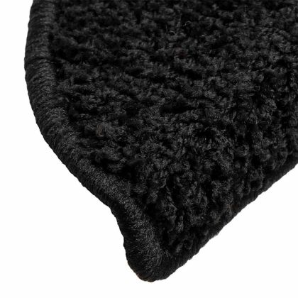 Изтривалки за стълби, 30 бр., 56x17x3 см, черни, полукръгли