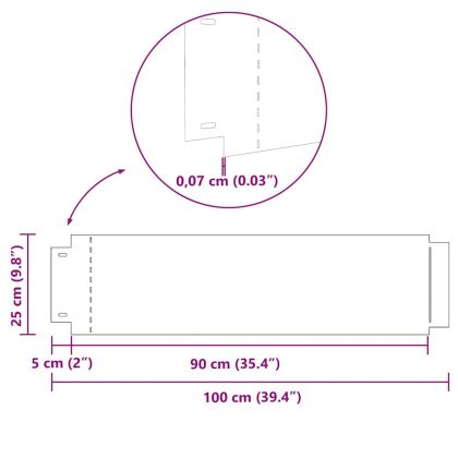 Ограничители за тревни площи 30 pcs Сребрист 100 x 25 cm