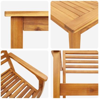 Комплект за хранене в градината 9 pcs Кафяво