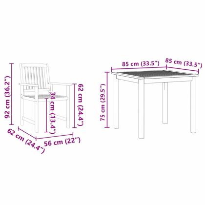 Комплект за хранене в градината 3 pcs Кафяво