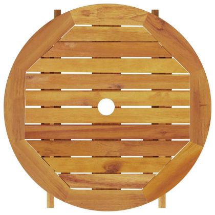 Сгъваем комплект мебели за бистро 3 pcs Кафяво