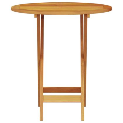 Сгъваем комплект мебели за бистро 3 pcs Кафяво