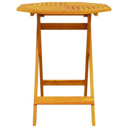 Сгъваем комплект мебели за бистро 3 pcs Кафяво