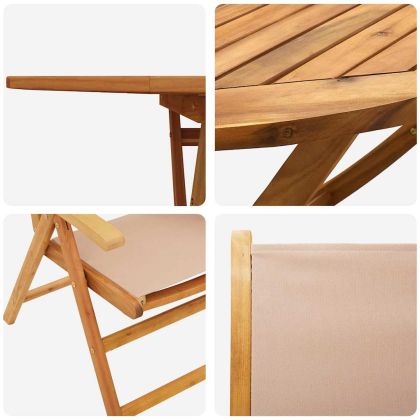 Комплект за хранене в градината 7 pcs Таупе